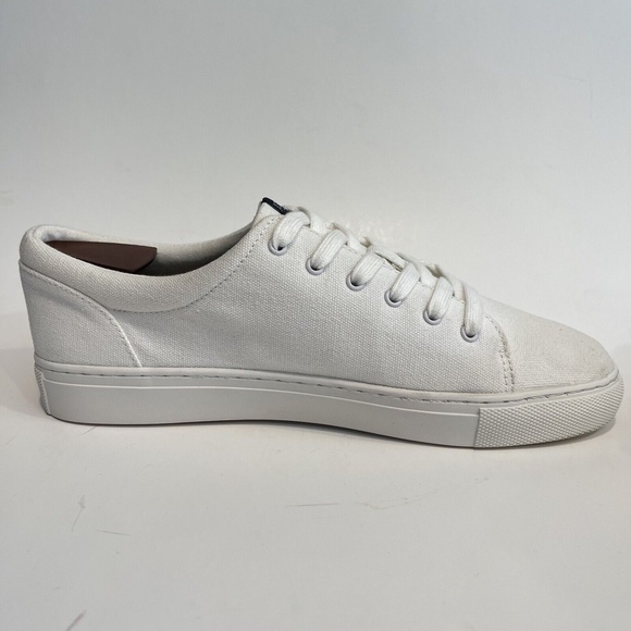J. Crew White Road Trip Canvas Sneakers Womens Size 9 Casual Low Top Tennis Shoe - Picture 7 of 14
